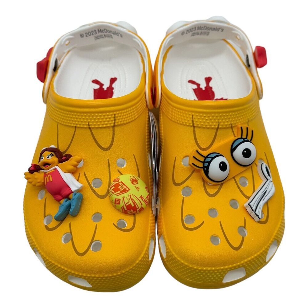 McDonald's × Crocs Classic Clog Birdie Yellow 208696-730 Size Women's 7 Men's 5